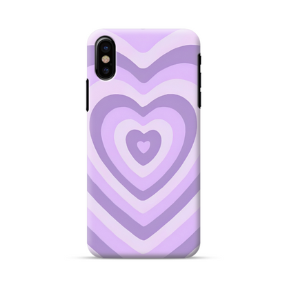 Y2K Purple Hearts Case